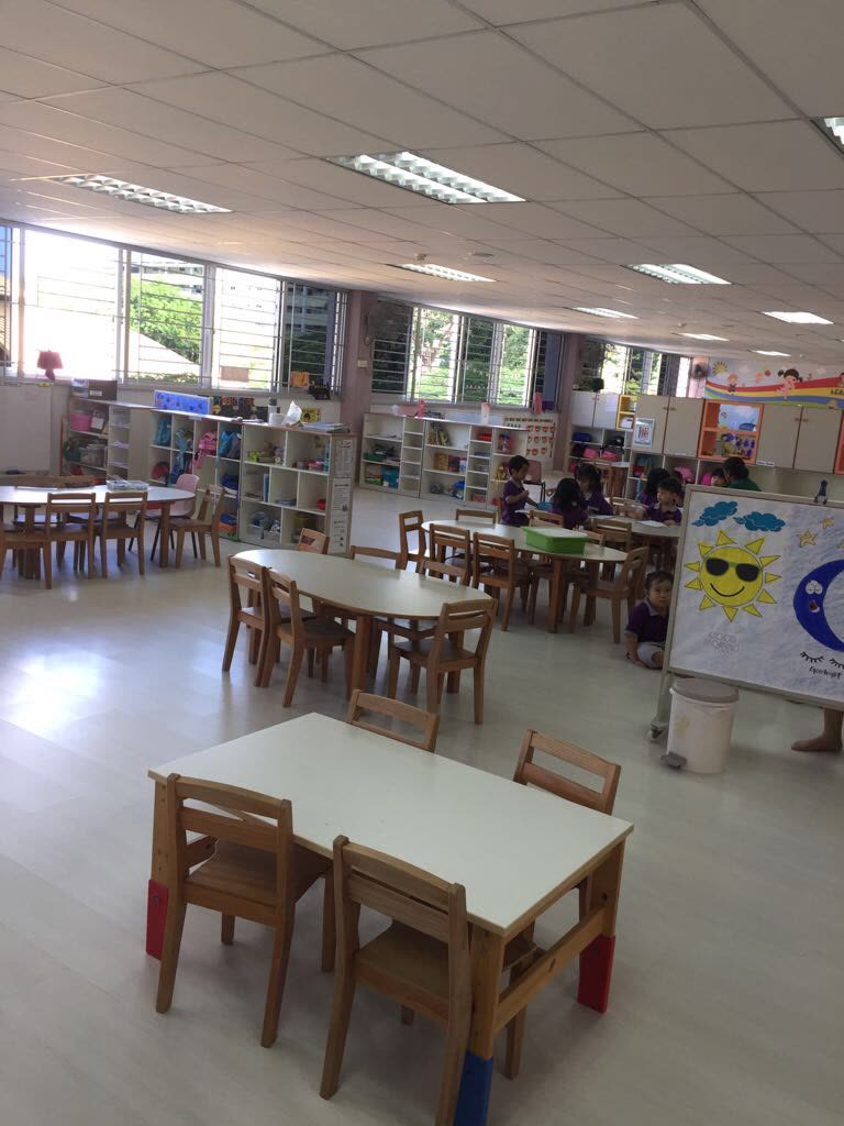 Nursery classroom with natural light